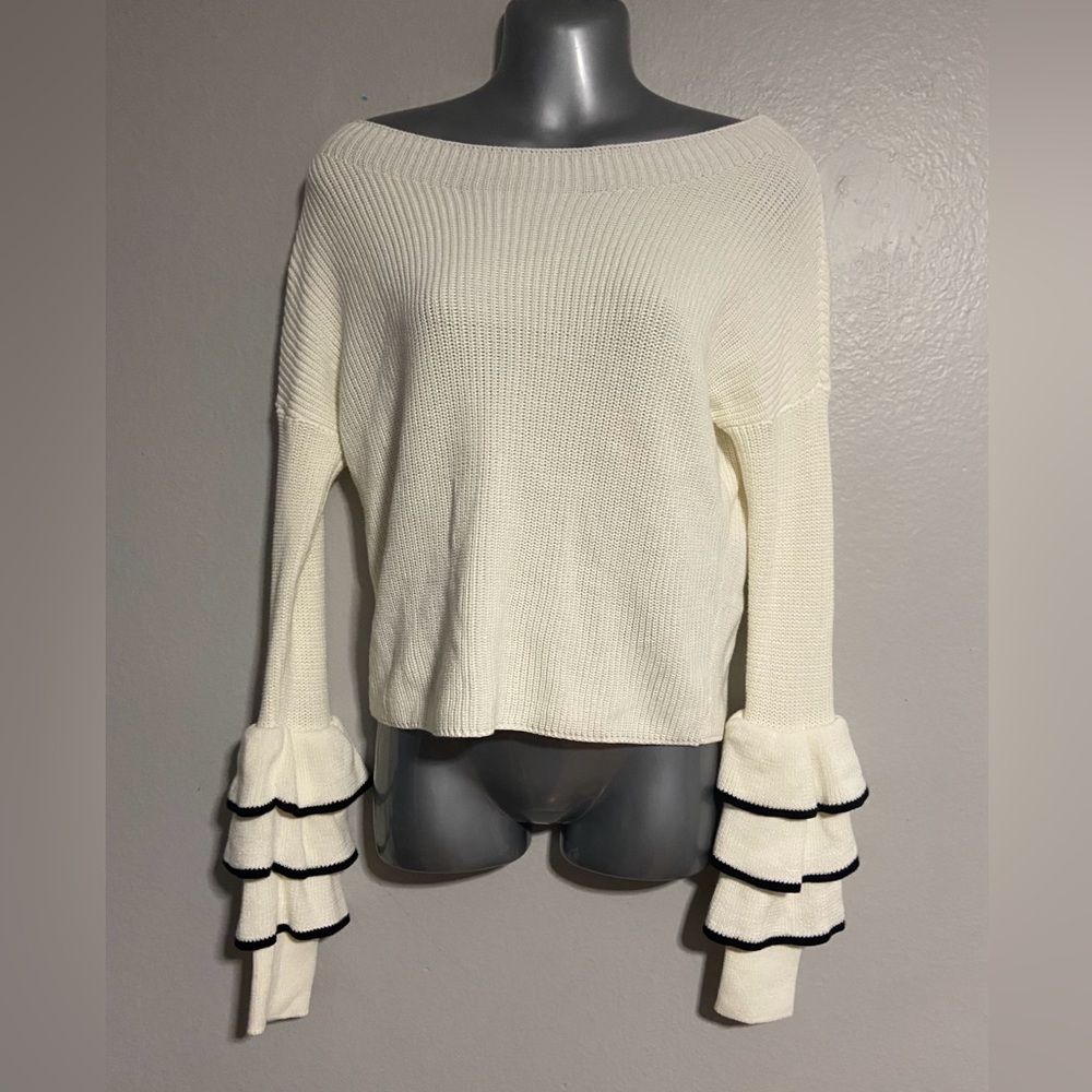 Express Sweater with Black Accents